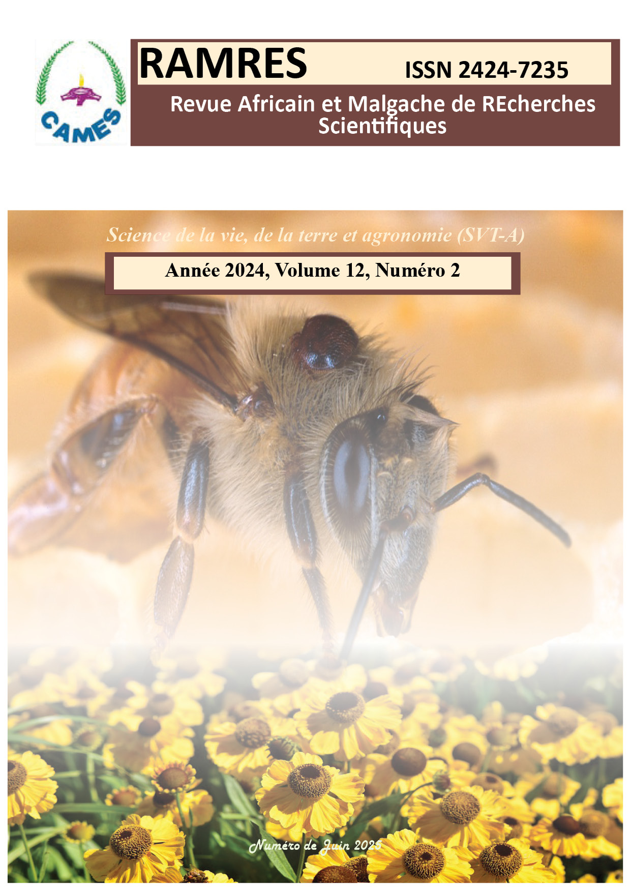Page de garde de la Révue RAMRES SVT-A